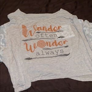 Off shoulder crop top lace